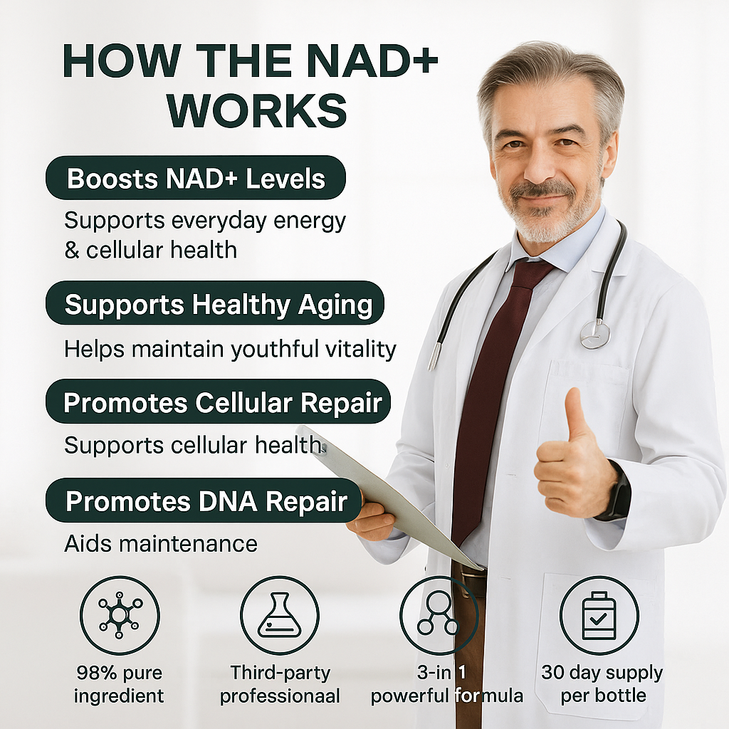 ELEVARE NAD+ Advanced - NAD Supplement with Resveratrol