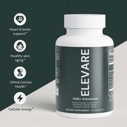 ELEVARE NAD+ Advanced - NAD Supplement with Resveratrol
